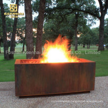 Metal Corten Steel High Freestanding Fireplace Fire Pit (KH-FS-01)